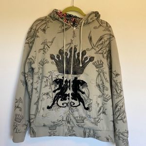 Reversible Christian Audigier hoodie